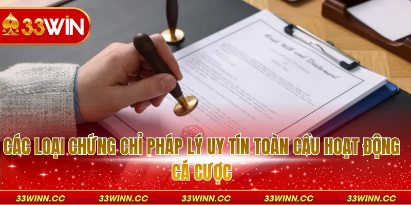 Các loại chứng chỉ pháp lý uy tín toàn cầu